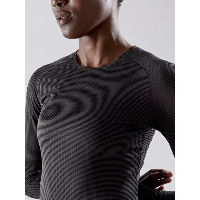 Craft Active Nanoweight LS W – Bluză strat de bază ultraușoară - Negru (999000)