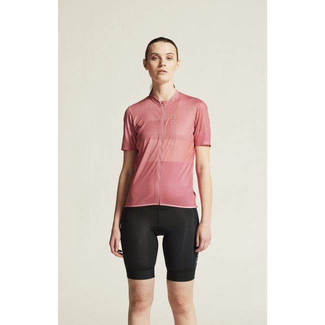 Craft Core Endur Logo Jersey W – Tricou de ciclism cu logo - Roz (752727)