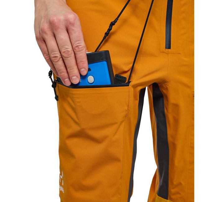 Haglöfs L.I.M Touring PROOF Pant W – Pantaloni impermeabili pentru tură de schi - Galben Sunny Yellow/Desert Yellow