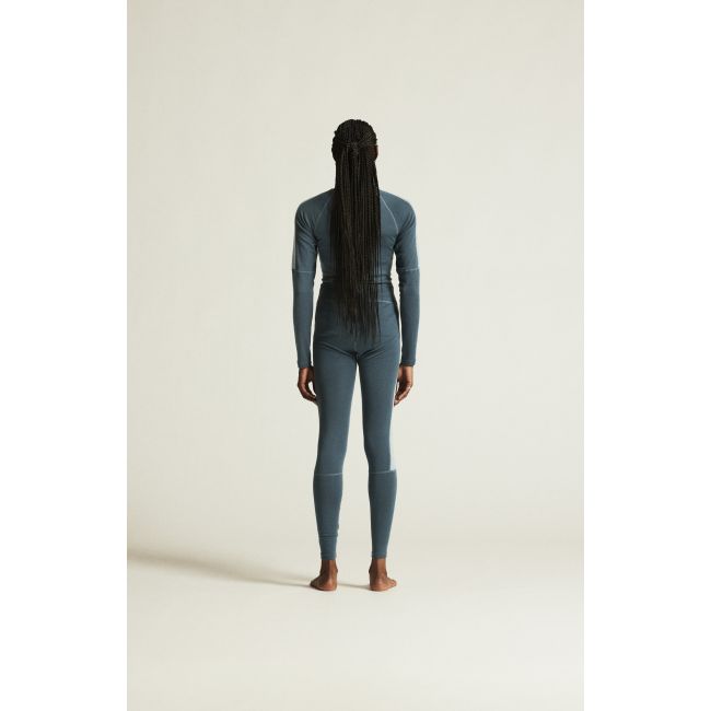 Craft ADV Wool Merino HZ W – Bluză strat de bază cu merinos și fermoar scurt - Albastru