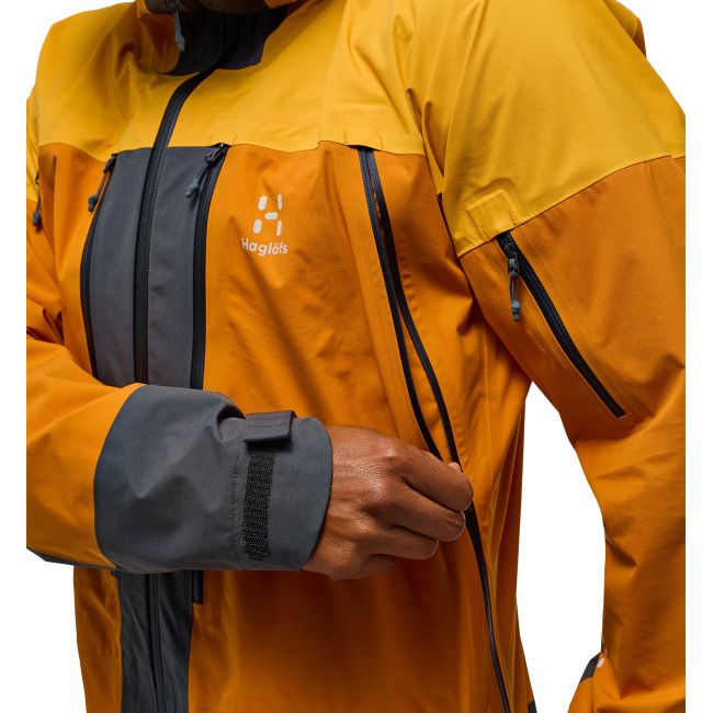 Haglöfs L.I.M Touring PROOF Jacket – Geacă impermeabilă pentru tură de schi - Galben Sunny Yellow/Desert Yellow