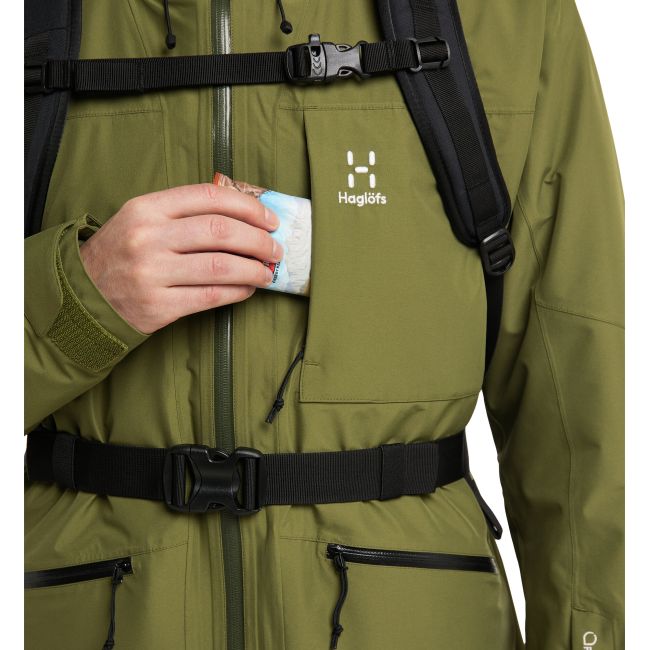 Haglöfs Lumi Insulated Jacket – Geacă izolată impermeabilă - Verde Olive Green