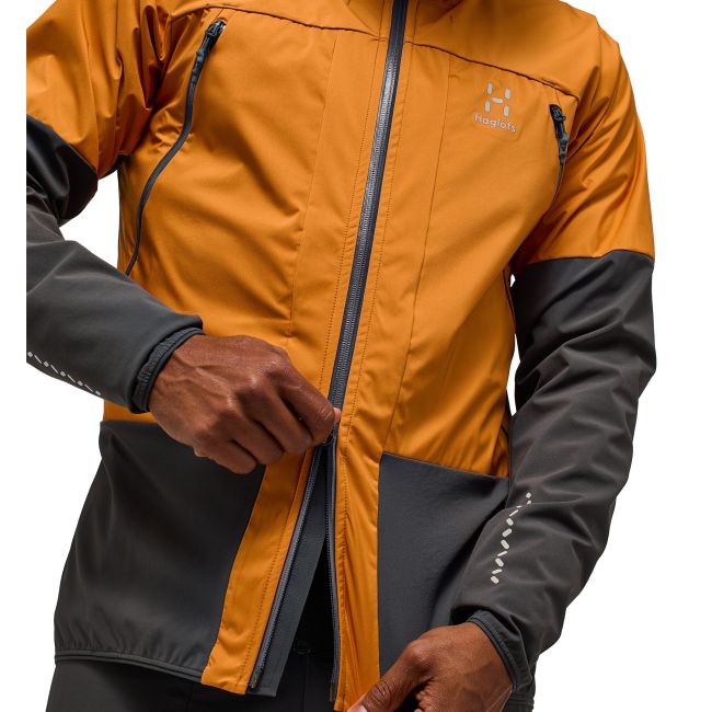 Haglöfs L.I.M Hybrid Touring Hood – Geacă hibridă pentru tură de schi - Galben Desert Yellow/Magnetite