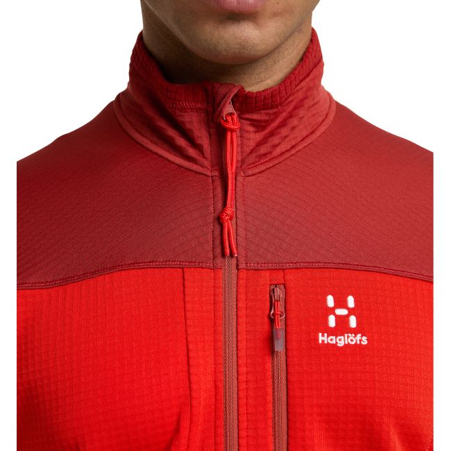 Haglöfs ROC Spitz Mid Jacket – Geacă strat intermediar tehnic - Roșu Zenith Red/Corrosion