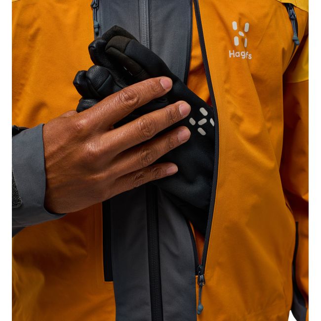 Haglöfs L.I.M Touring PROOF Jacket – Geacă impermeabilă pentru tură de schi - Galben Sunny Yellow/Desert Yellow