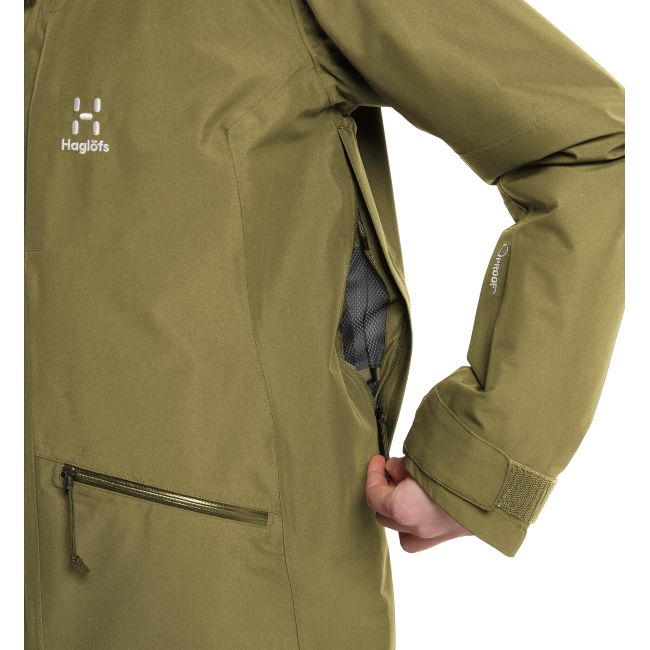 Haglöfs Lumi Insulated Parka W – Parka izolată impermeabilă - Verde Olive Green
