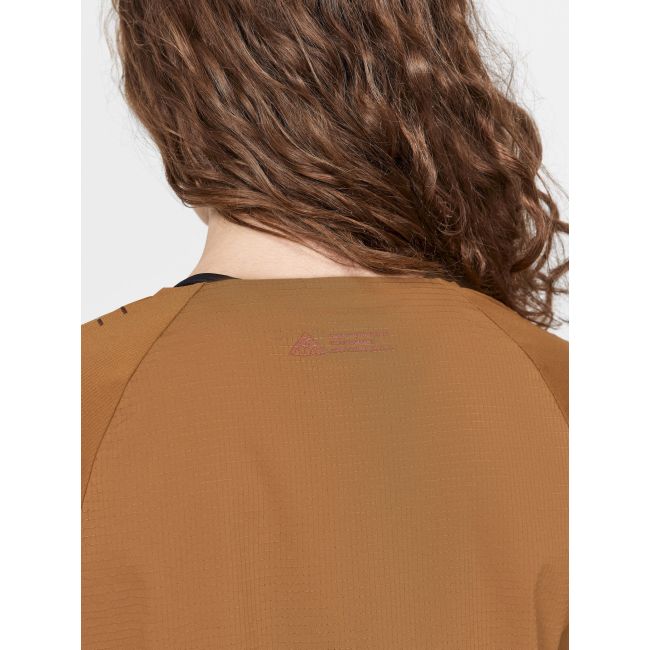 Craft PRO Trail SS Tee W – Tricou de alergare trail ușor - Maro