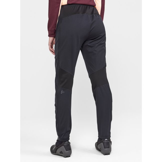 Craft Core Nordic Training FZ Pants W – Pantaloni softshell cu fermoar lateral întreg - Negru