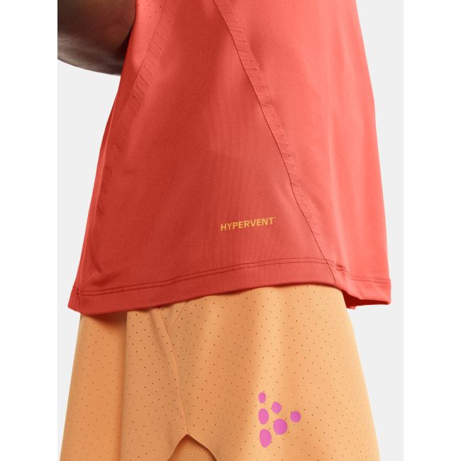 Craft PRO Hypervent Tee 2 W – Tricou de alergare ultraușor - Roșu
