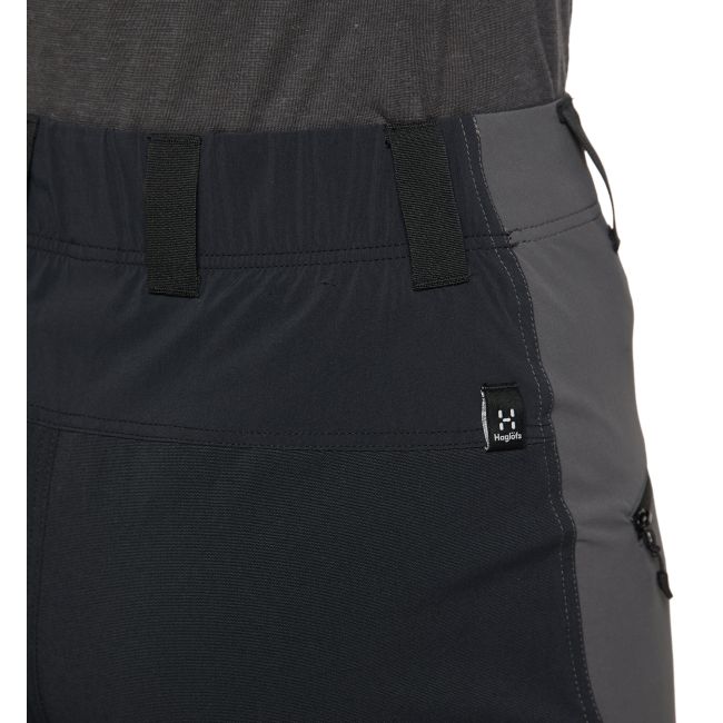 Haglöfs Mid Slim Pant W – Pantaloni softshell outdoor - Gri/negru Magnetite/True Black