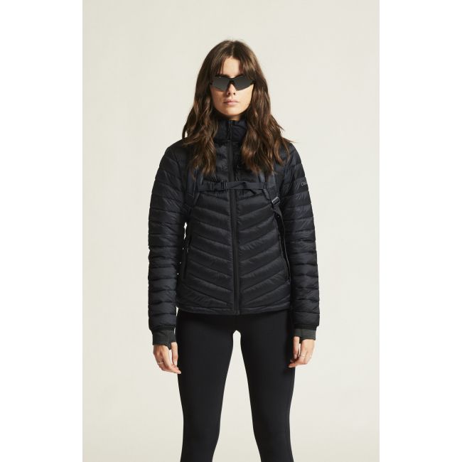 Craft Core Explore LT Insulation Jacket W – Geacă matlasată caldă cu glugă - Negru