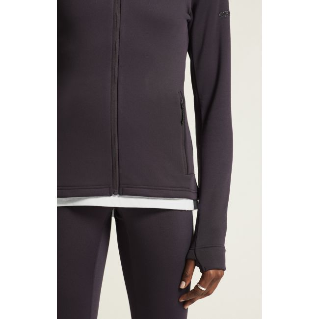 Craft ADV Explore Power Fleece Hood Jacket W – Geacă fleece elastică cu glugă - Mov