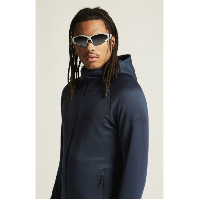 Craft ADV Explore Power Fleece Hood Jacket – Geacă fleece elastică cu glugă - Albastru