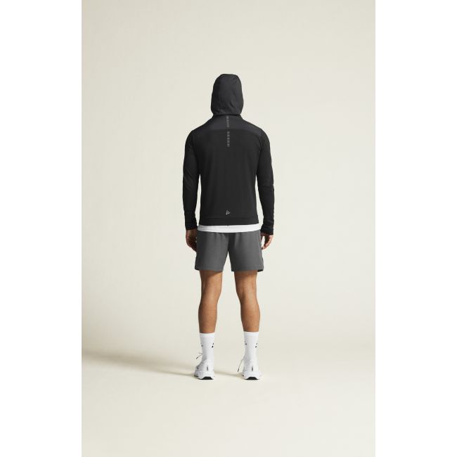 Craft ADV Essence Jersey Hood Jacket 2 – Hanorac tehnic cu fermoar întreg - Negru
