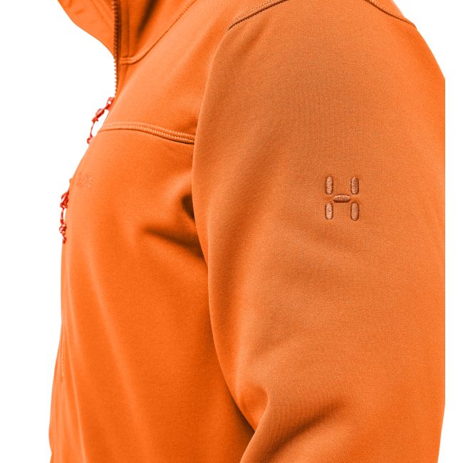 Haglöfs Rosson Mid Hood – Hanorac strat intermediar - Portocaliu