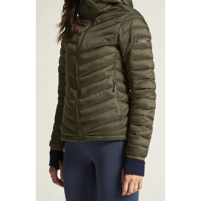 Craft Core Explore LT Insulation Jacket W – Geacă matlasată caldă cu glugă - Verde
