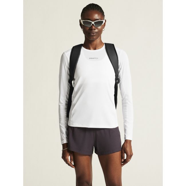 Craft ADV Essence LS Tee 2 W – Bluză tehnică cu mânecă lungă - Alb