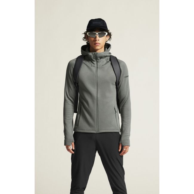 Craft ADV Explore Power Fleece Hood Jacket – Geacă fleece elastică cu glugă - Verde