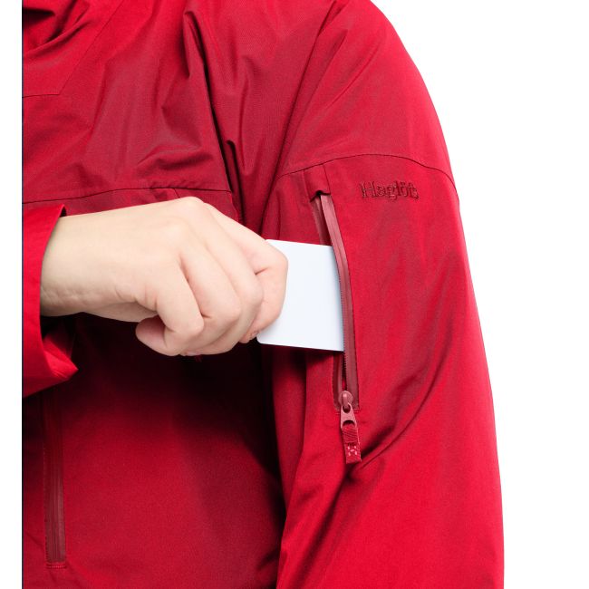 Haglöfs Latnja GTX Insulated Jacket W – Geacă de schi izolată GORE-TEX - Roșu Bright Red