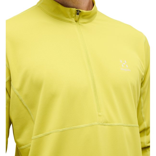 Haglöfs L.I.M Tempo Trail Halfzip – Bluză de alergare trail cu fermoar scurt - Verde Aurora