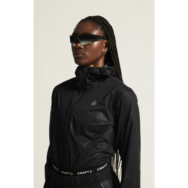Craft PRO Hydro Lightweight Jacket W – Geacă de alergare impermeabilă ultraușoară - Negru (999000)