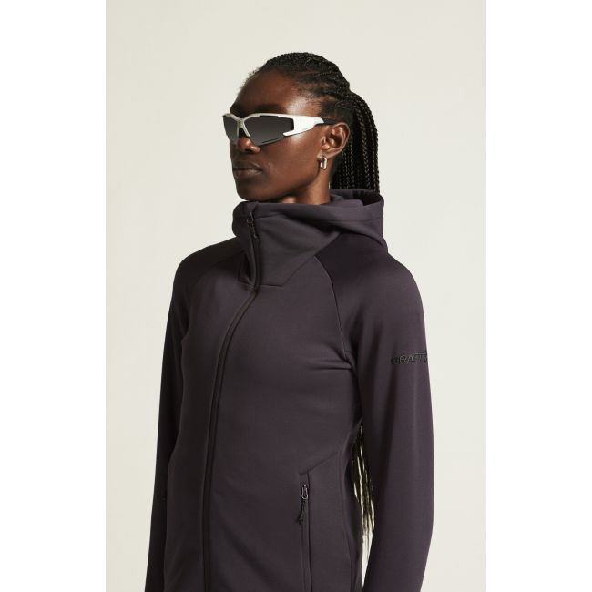 Craft ADV Explore Power Fleece Hood Jacket W – Geacă fleece elastică cu glugă - Mov