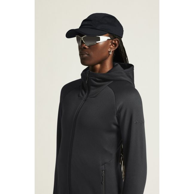 Craft ADV Explore Power Fleece Hood Jacket W – Geacă fleece elastică cu glugă - Negru