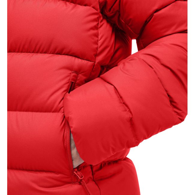 Haglöfs Rosson Down Hood W – Geacă din puf cu glugă - Roșu Bright Red