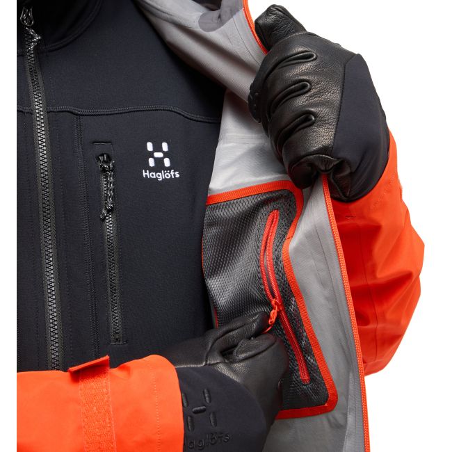 Haglöfs ROC Flash GTX Jacket – Geacă GORE-TEX pentru munte - Portocaliu Habanero