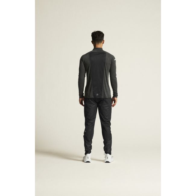 Craft ADV Subz Wool LS Tee 3 – Bluză de alergare cu merinos și fermoar scurt - Negru
