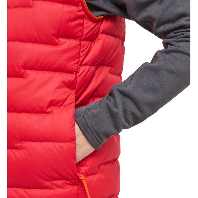Haglöfs ROC Flash Down Vest W – Vestă tehnică din puf - Roșu Bright Red