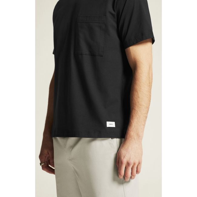 Craft Collective Relaxed SS Tee – Tricou lejer din bumbac - Negru