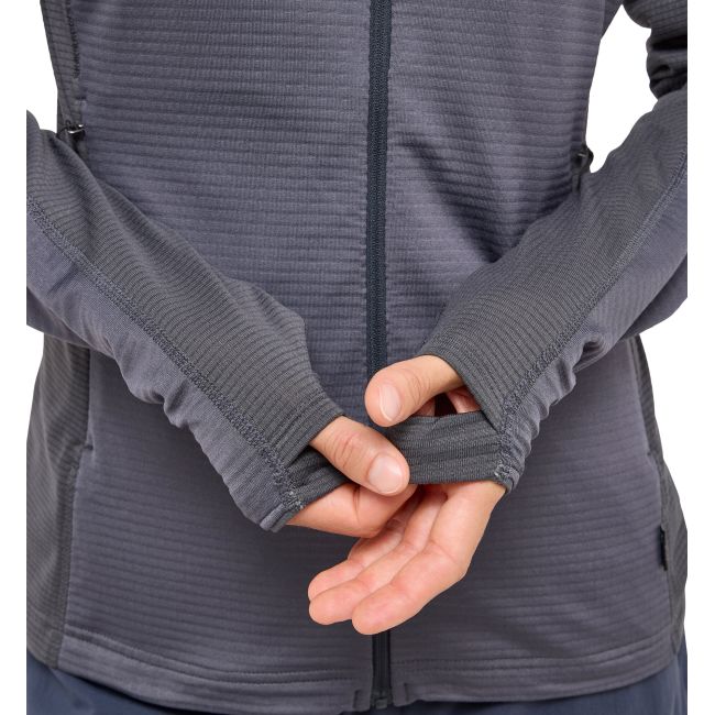 Haglöfs L.I.M Mid Multi Hood W – Hanorac strat intermediar - Gri închis Magnetite