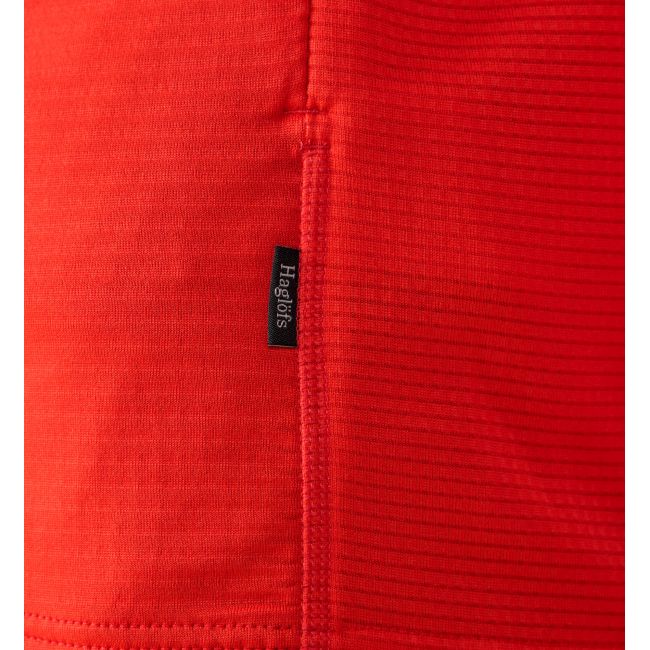 Haglöfs L.I.M Mid Multi Hood – Hanorac strat intermediar - Roșu Tech Red