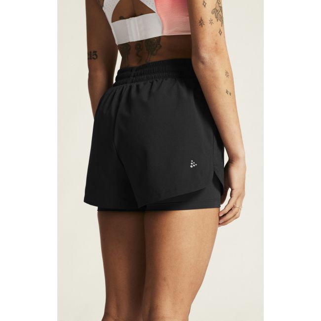 Craft ADV Essence 2-IN-1 Shorts 2 W – Pantaloni scurți de antrenament 2 în 1 - Negru