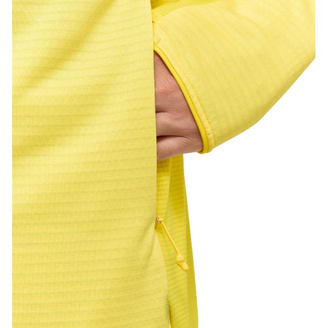 Haglöfs L.I.M Mid Fast II Hood – Hanorac strat intermediar pentru activități rapide - Galben Tech Yellow