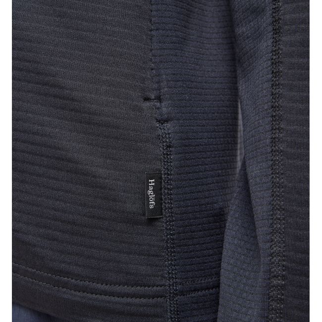 Haglöfs L.I.M Mid Multi Hood W – Hanorac strat intermediar - Negru True Black