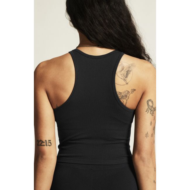 Craft Collective Rib Sports Bra W – Bustieră sport reiată fără cusături - Negru