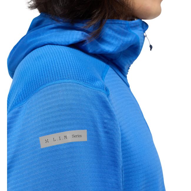 Haglöfs L.I.M Mid Multi Hood – Hanorac strat intermediar - Albastru Electric Blue
