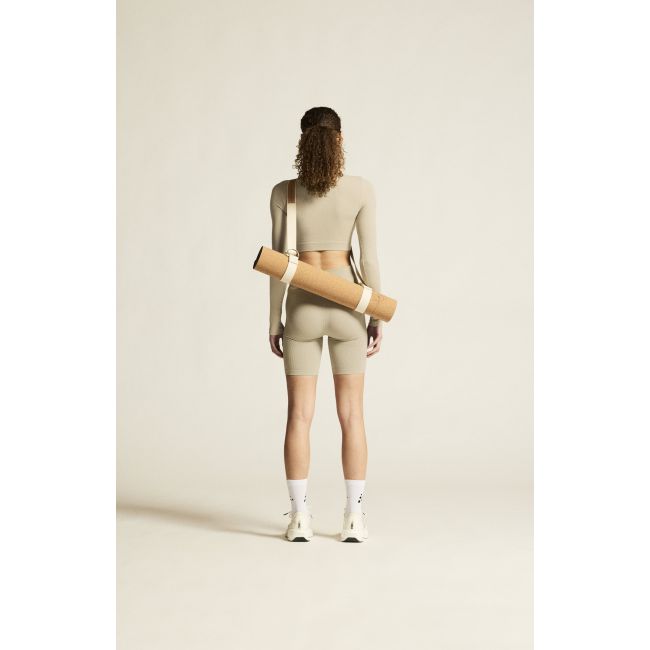 Craft Collective Rib Cropped LS Top W – Top scurt reiat cu mânecă lungă - Maro