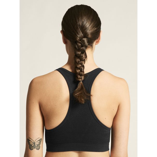 Craft Wool Seamless Bra W – Bustieră din lână merinos fără cusături - Negru