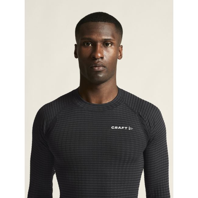 Craft Wool Extreme X LS 2 – Bluză strat de bază cu lână merinos - Negru