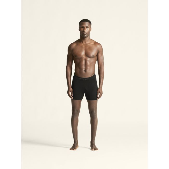Craft Wool Seamless Boxer 3-INCH – Boxeri din lână merinos fără cusături - Negru