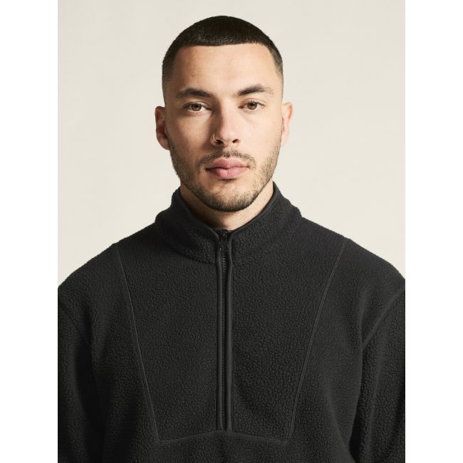 Craft Join Pile Fleece HZ – Bluză fleece pufos cu fermoar scurt - Negru