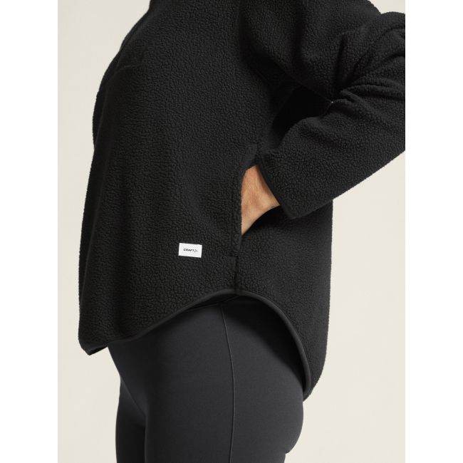 Craft Join Pile Fleece HZ W – Bluză fleece pufos cu fermoar scurt - Negru