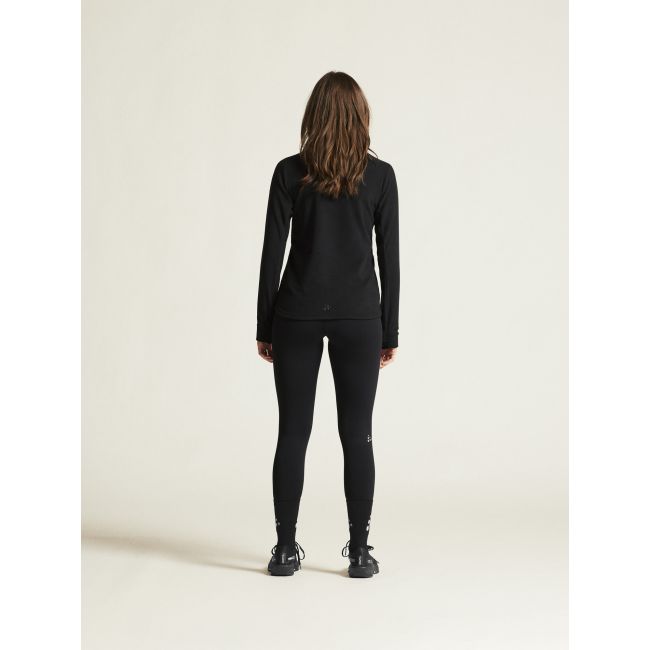 Craft Core Explore Fleece Midlayer W – Bluză microfleece cu fermoar scurt - Negru
