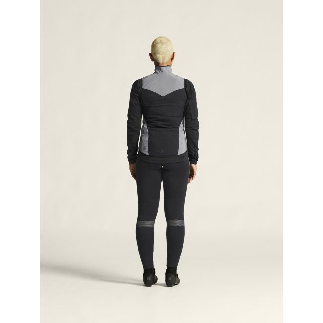 Craft ADV Essence Lumen Wind Vest W – Vestă de ciclism anti-vânt reflectorizantă - Gri