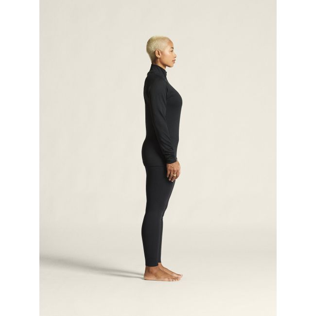 Craft Active Comfort LS HZ 2 W – Bluză strat de bază cu fermoar scurt - Negru
