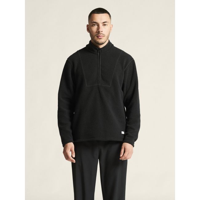 Craft Join Pile Fleece HZ – Bluză fleece pufos cu fermoar scurt - Negru