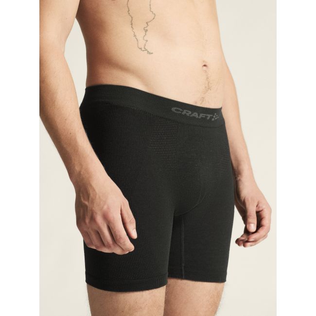 Craft Wool Seamless Boxer 6-INCH – Boxeri din lână merinos fără cusături - Negru